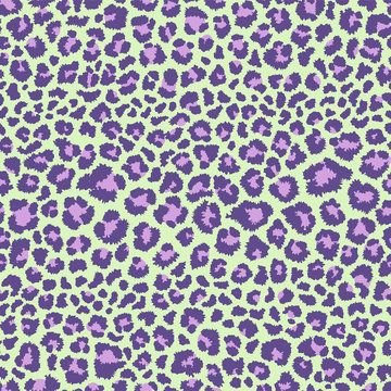 Leopard seamless pattern. Animal print. Vector background