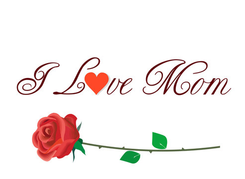 Graphic design of cards for mom - Mother's Day, March 8, birthday. Love and care.