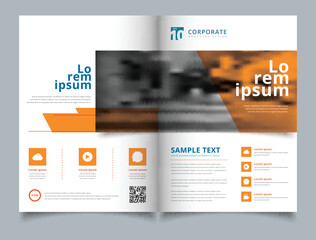 Brochure geometric layout design template, Annual report, Leaflet, Advertising, poster, Magazine, Business for background