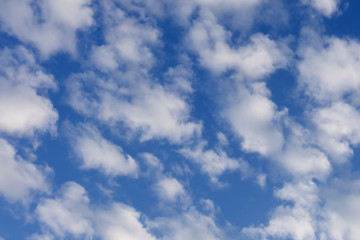 White clouds in blue sky weather white .