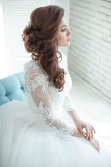 Fototapeta premium Beautiful bride woman 