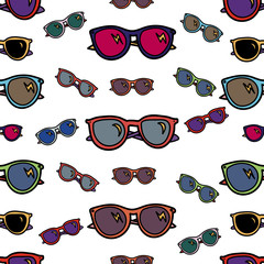 Sunglasses seamless pattern.