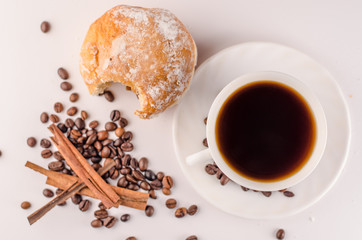 cake with coffee