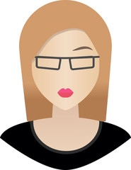 Flat Women Avatar Character Icon