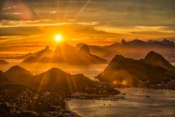 Sonnenuntergang in Rio
