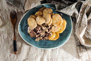 Delicious juicy steak beef meat