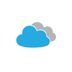 Cloud Icon Isolated Design.