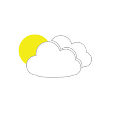 Cloud Icon Isolated Design.
