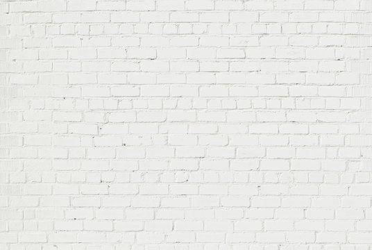 Abstract White Brick Wall Background