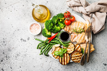 Healthy grill food