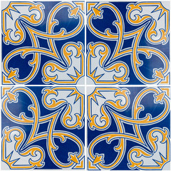 Traditional Portuguese glazed tiles