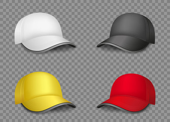 multicolor caps set template