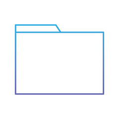 folder file documente archive office technology vector illustration blue and purple line design