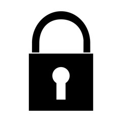 security padlock technology protection system icon vector illustration pictogram design