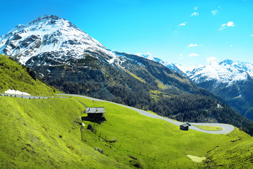 Fototapeta na wymiar Alps mountains panorama