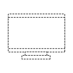 computer monitor screen device blank vector illustration pictogram design