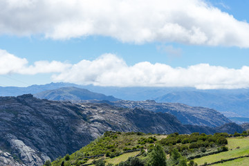 Cloudy mountain landscape