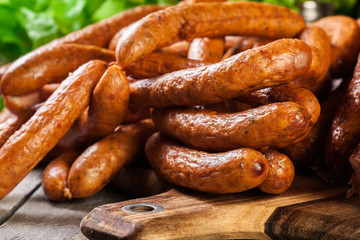 Assorted smoked sausages