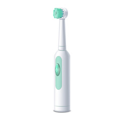 Realistic Detailed 3d Electric Toothbrush. Vector