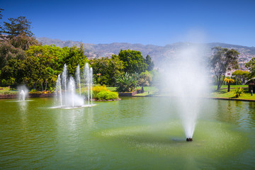 Fountains in Santa Catarina Park, Funchal