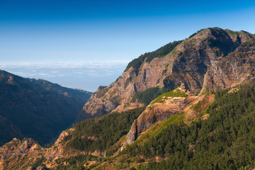 Serra de Agua. Mountain landscape of Madeira