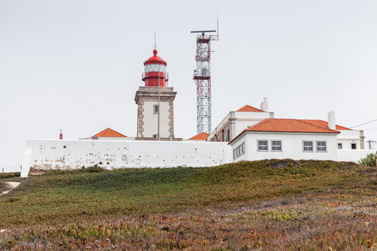 Cabo da Roca lighthouse and buildings