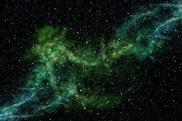 Fototapeta na wymiar Beautiful space nebula. Digital illustration. 