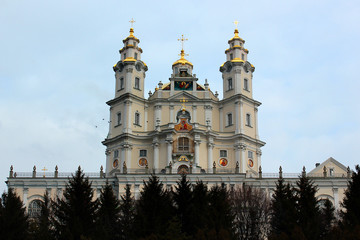 Fototapeta na wymiar Holy Dormition Pochayiv Lavra in Ternopil oblast, Western Ukraine