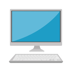 desktop computer isolated icon vector illustration design