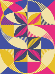 Abstract colorful geometric design. Vector illustration. Can be used for advertising, marketing, presentation.