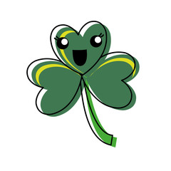 kawaii clover icon