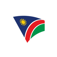 Namibia flag, vector illustration