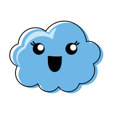 kawaii cloud icon