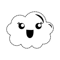 kawaii cloud icon