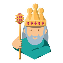 Cartoon king icon image