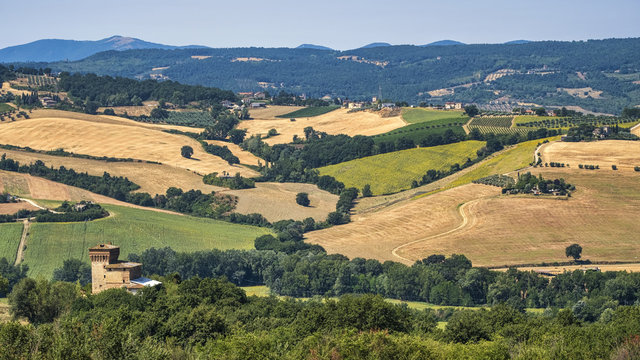 Landscape in Umbria near Todi