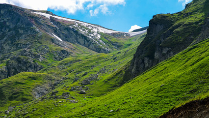 Mountain landscape / Mountain valley in the spring