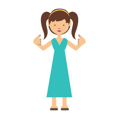 cartoon girl icon image