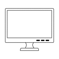 Fototapeta na wymiar monitor computer isolated icon vector illustration design