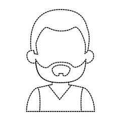 young man model avatar character vector illustration design