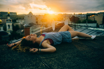evening on roof © Kirill
