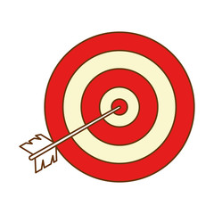 target with arrow icon vector illustration design