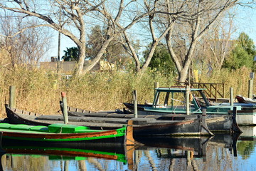 Obraz premium Older boats in Spain