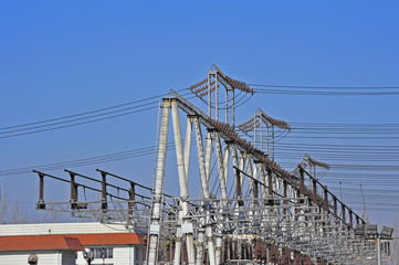 The substation electrical equipment