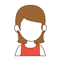 Obraz premium beautiful and young woman character vector illustration design