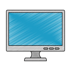 monitor computer isolated icon vector illustration design