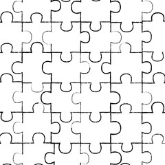 colored jigsaw puzzle pieces background vector illustration
