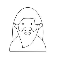 cartoon old man icon