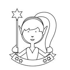 cartoon fairy girl icon