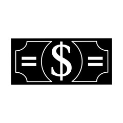 bill dollar money icon vector illustration design